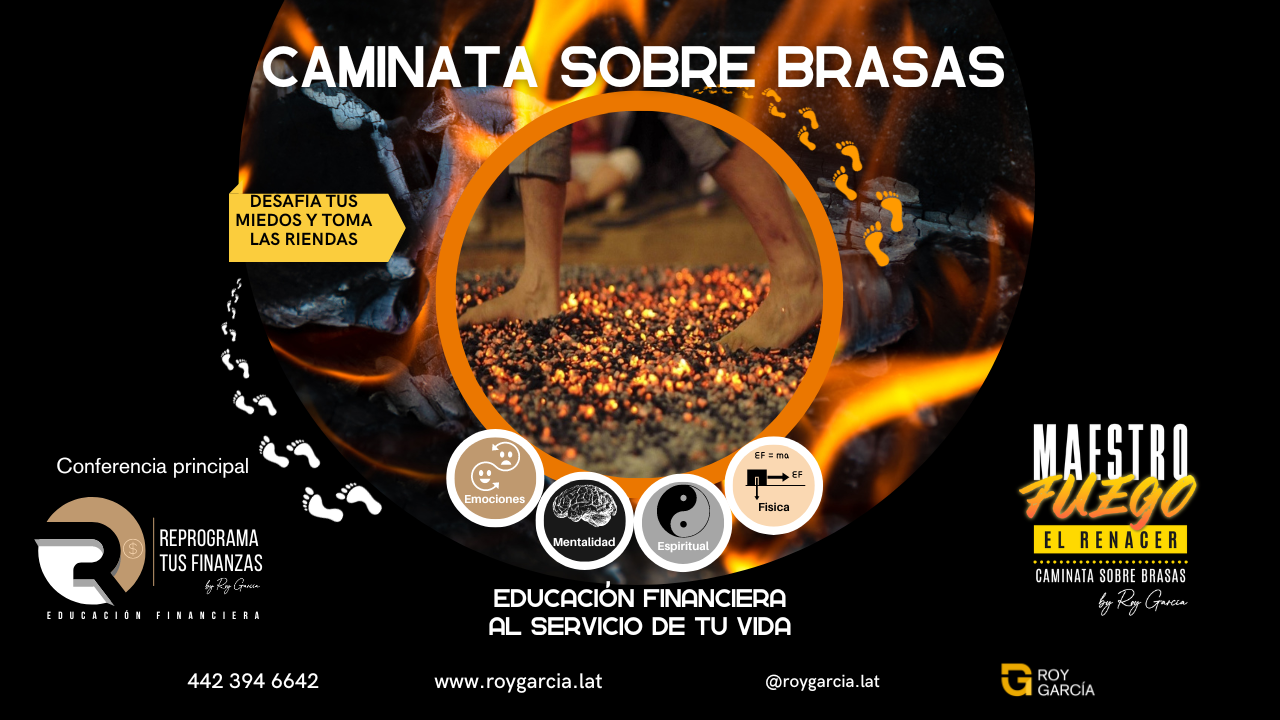 Maestro Fuego - Caminata sobre Brasas Detallado - Roy García